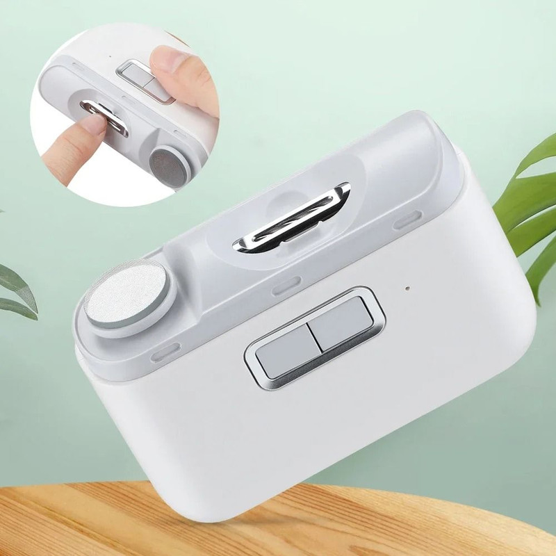 Electric Nail Clipper And Manicure Trimmer With LED Light For Adults And Babies 0