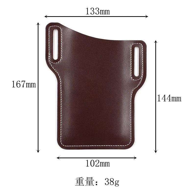 Mens PU Leather Phone Holster Waist Bag With Belt Loop For Travel And Everyday Carry 5