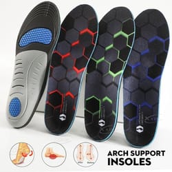 lightweight eva arch support insoles for running and sports shoes