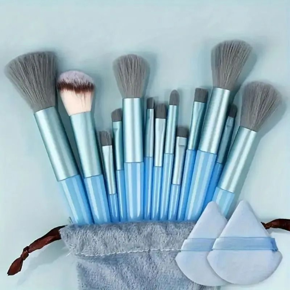 Professional Soft Fluffy Makeup Brush Set For Foundation Eyeshadow And Powder Application 13