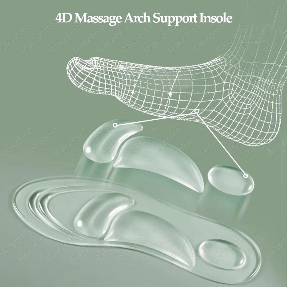 Medical Silicone Orthopedic Arch Support Insoles For Flat Feet And Plantar Fasciitis Relief 1