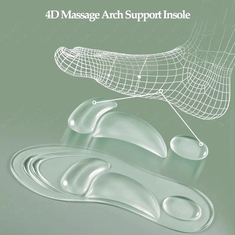 Medical Silicone Orthopedic Arch Support Insoles For Flat Feet And Plantar Fasciitis Relief 1