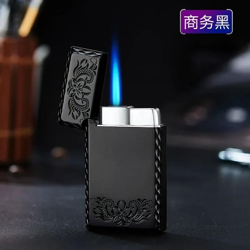 Electroplated Metal Windproof Lighter With Dragon Design 13