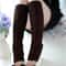 Women Autumn Winter Legwarmers With Floral Knit Design 2