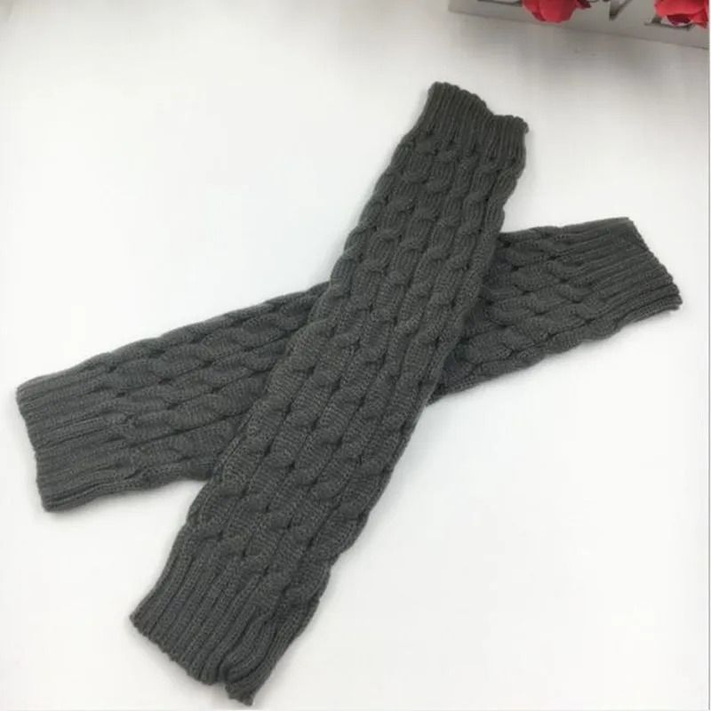 Women Autumn Winter Legwarmers With Floral Knit Design 6