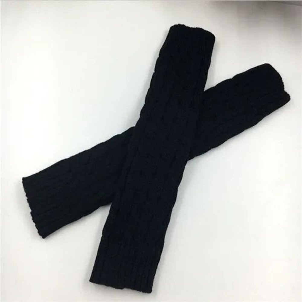 Women Autumn Winter Legwarmers With Floral Knit Design 7