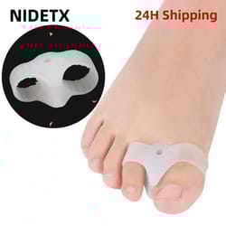 silicone two hole toe separator gel foot protector for bunion support
