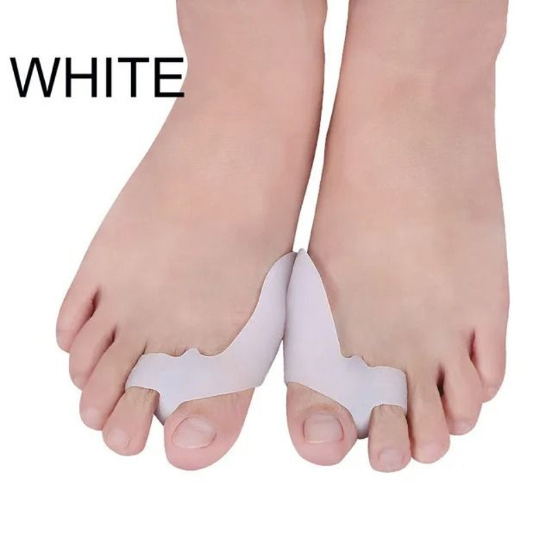 Silicone Two Hole Toe Separator Gel Foot Protector For Bunion Support 9