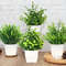 Artificial Potted Plant Desktop Home Office Shelf Decor 0