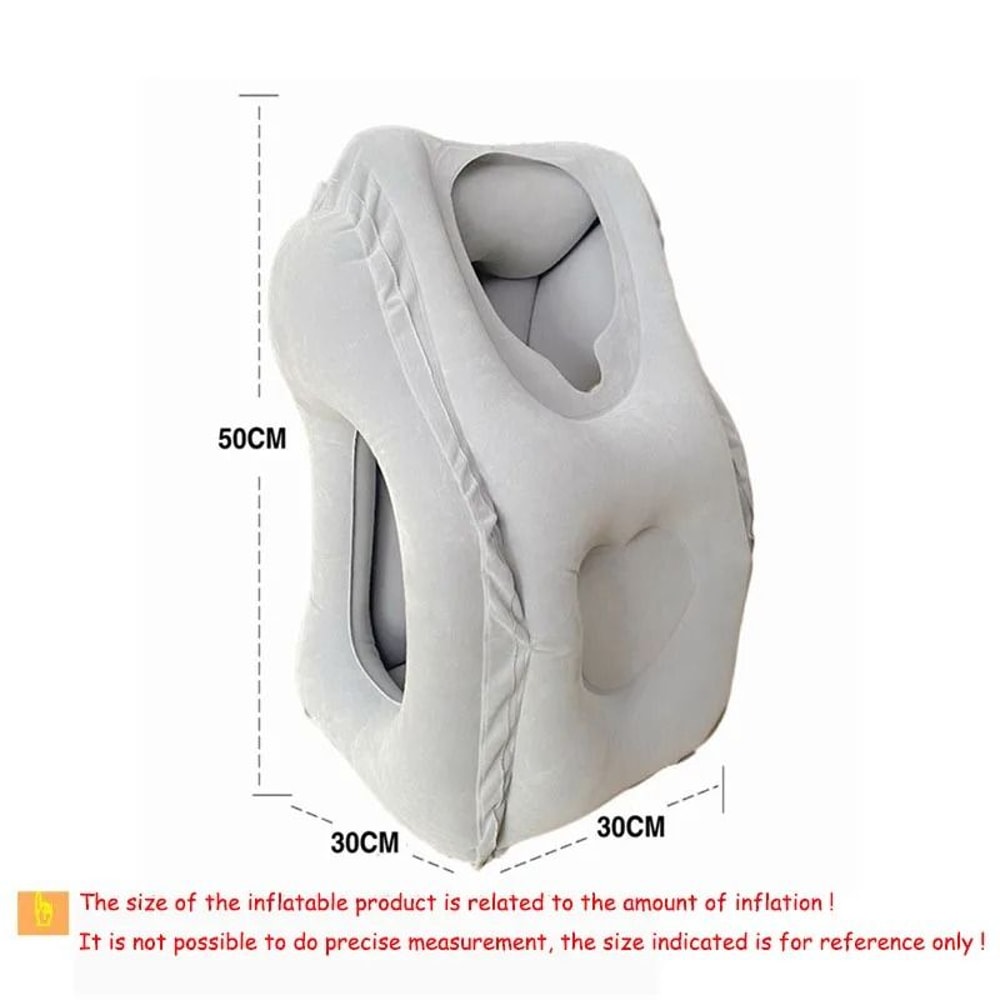 Inflatable Travel Pillow Portable Chin Support Neck Pillow For Rest 5