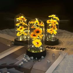 sunflower dome light gift for home decor and special occasions