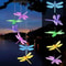 Led Color Changing Butterfly Dragonfly Hummingbird Solar Wind Chimes 2