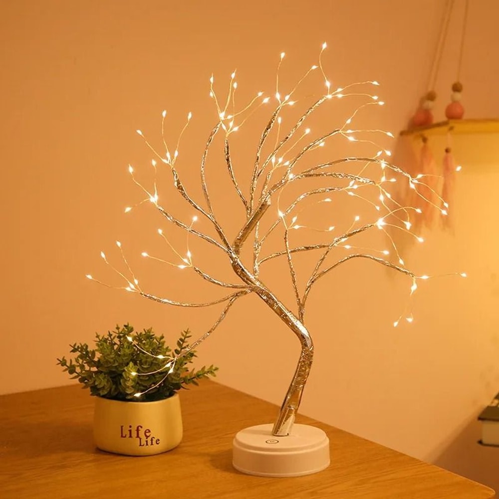 Led Decorative Tree Light With Flexible Branches For Home And Bedroom Decor 10