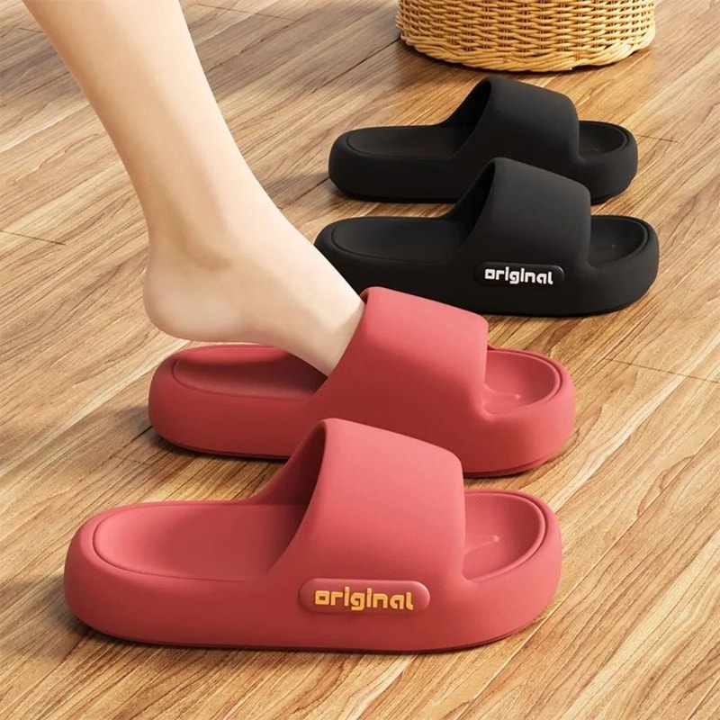 Platform Cloud Slippers Women Soft Sole Comfy Pillow Slides 5