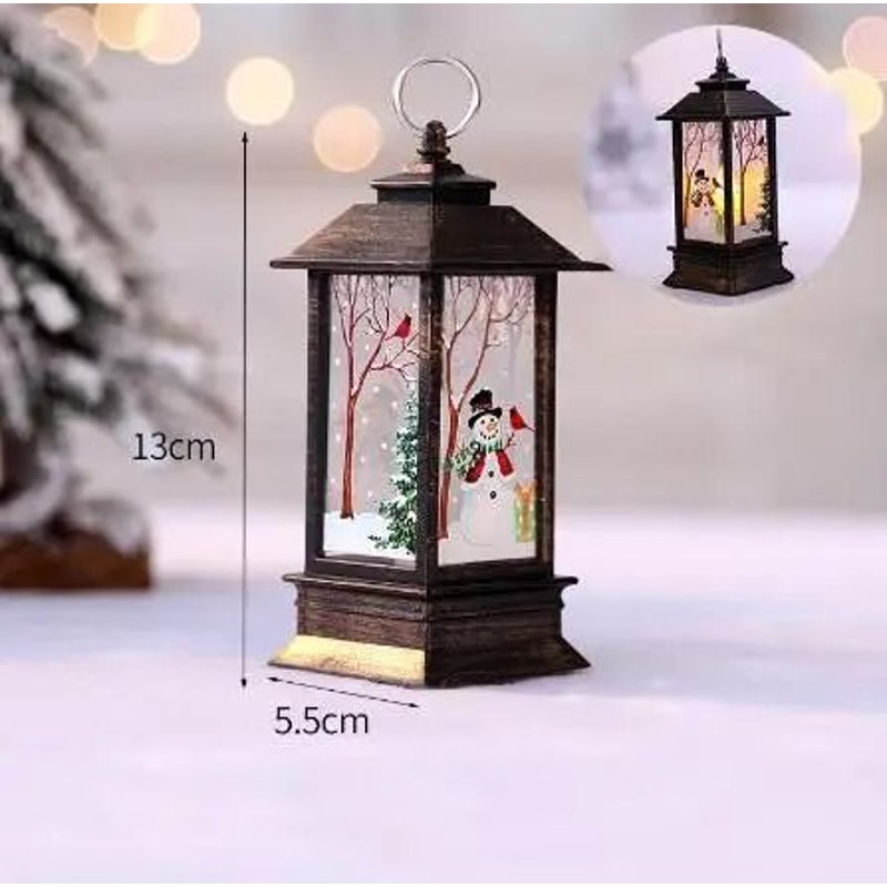 Led Vintage Portable Oil Lamp Night Light Hanging Lantern 9