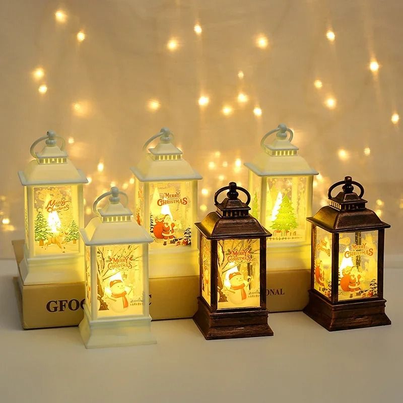 Led Vintage Portable Oil Lamp Night Light Hanging Lantern 1