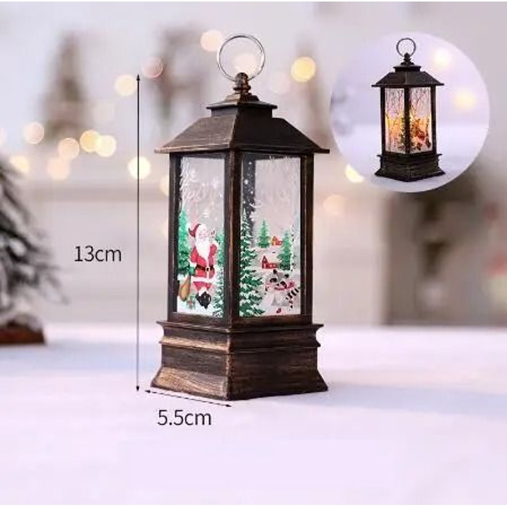 Led Vintage Portable Oil Lamp Night Light Hanging Lantern 8