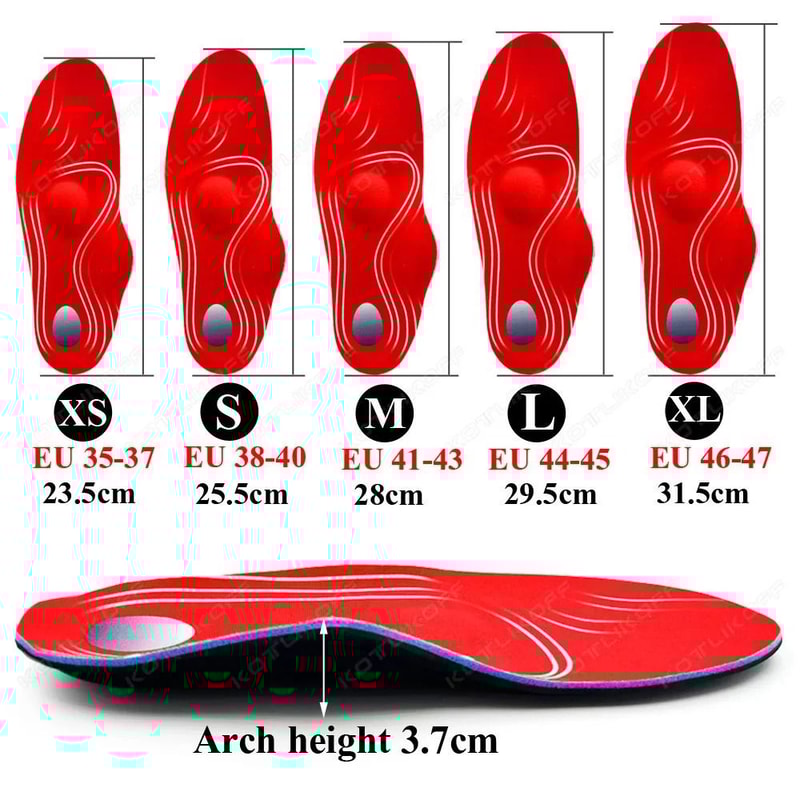 Orthotic Arch Support Insoles For Flat Feet And Plantar Fasciitis 4