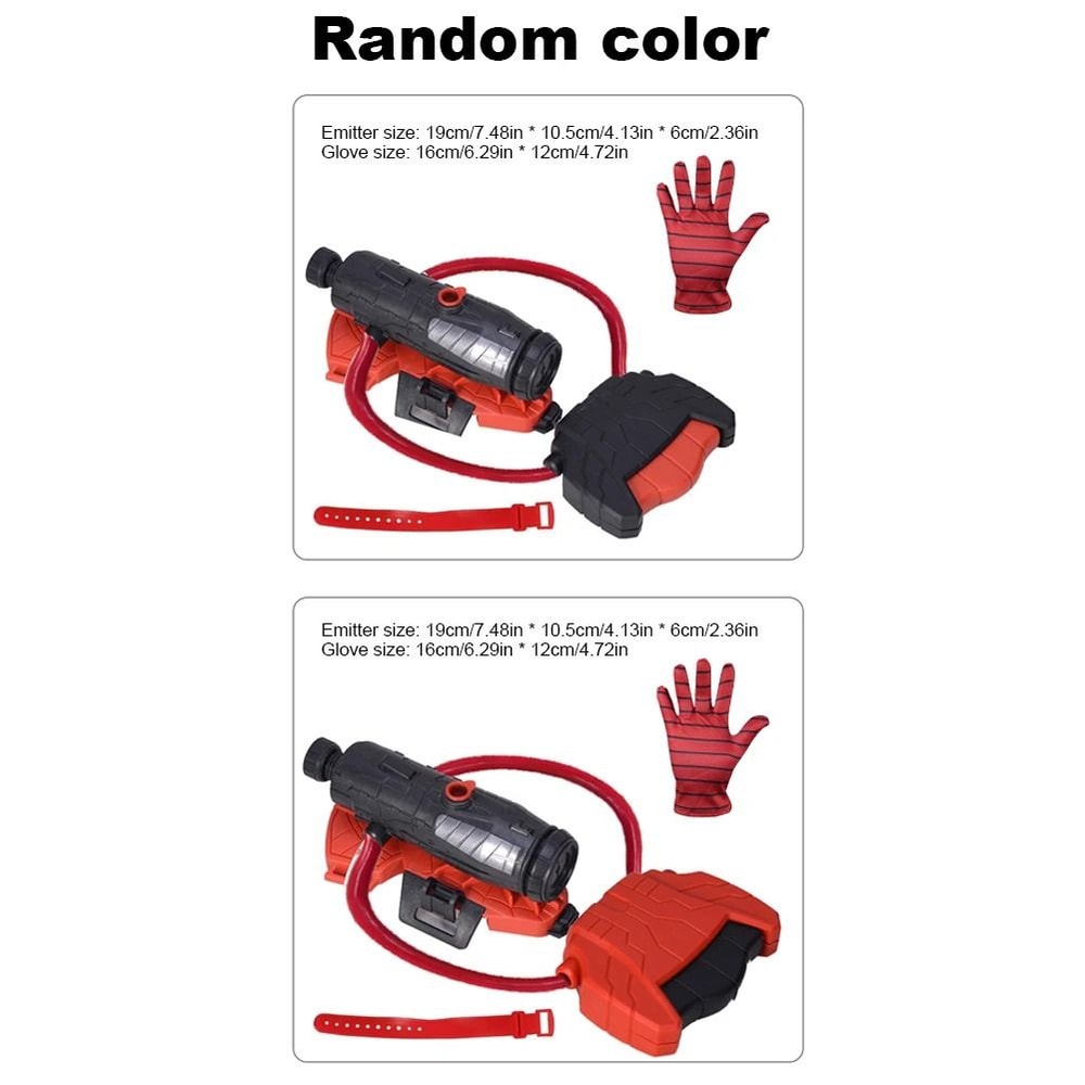 Spider Web Shooters Water Sprayer Toy With Glove For Kids And Adults 4