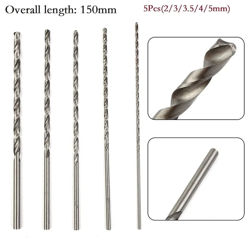 Extra Long High Speed Steel Drill Bit Set For Wood Aluminum And Plastic 2