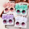 Cheer Bow Hairclips And Retro Flower Sunglasses Set For Kids 0