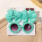 Cheer Bow Hairclips And Retro Flower Sunglasses Set For Kids 6