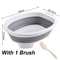 Portable Foldable Basin With Built In Washboard For Clothes Cleaning 11