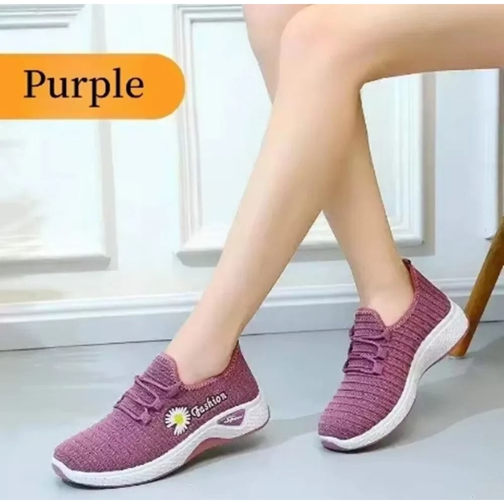 Women Running Shoes Breathable Soft Sole Casual Net Sneakers 10