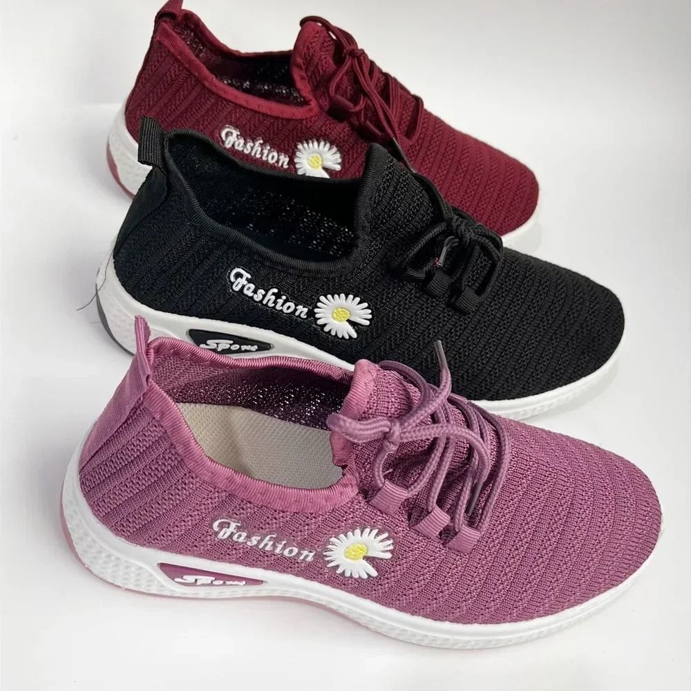 Women Running Shoes Breathable Soft Sole Casual Net Sneakers 5