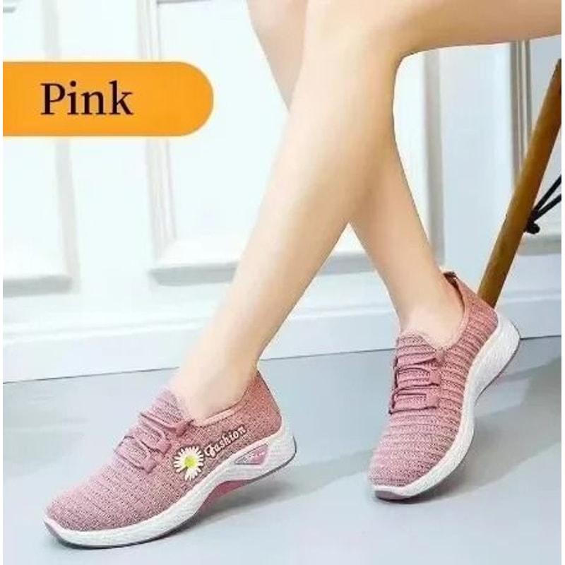 Women Running Shoes Breathable Soft Sole Casual Net Sneakers 6