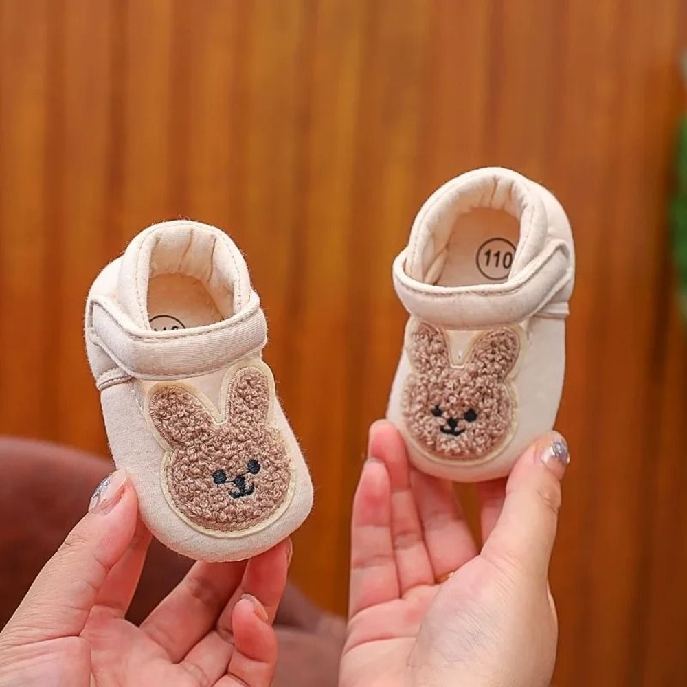 Cute Bear Soft Sole Baby Sandals Anti Kick First Step Shoes 12