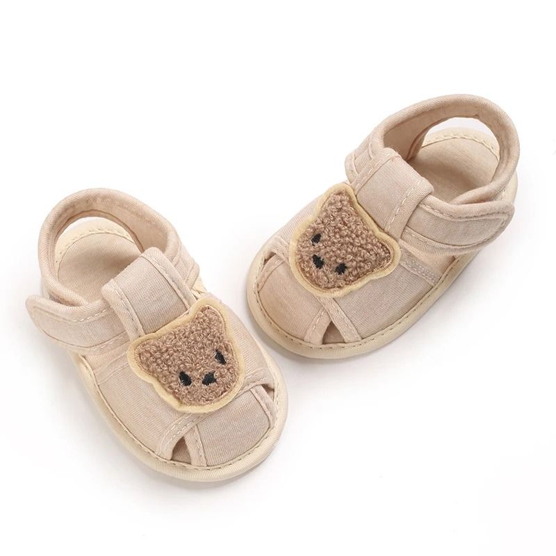 Cute Bear Soft Sole Baby Sandals Anti Kick First Step Shoes 5