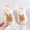 Cute Bear Soft Sole Baby Sandals Anti Kick First Step Shoes 8