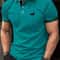 Men Classic Short Sleeve Polo Shirt Casual Button Lapel Top 3