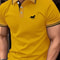 Men Classic Short Sleeve Polo Shirt Casual Button Lapel Top 4