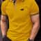 Men Classic Short Sleeve Polo Shirt Casual Button Lapel Top 8