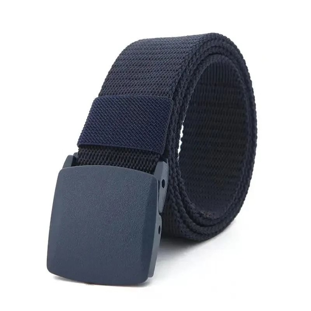Nylon Tactical Belt With Plastic Buckle Lightweight Metal Free Canvas Belt 5