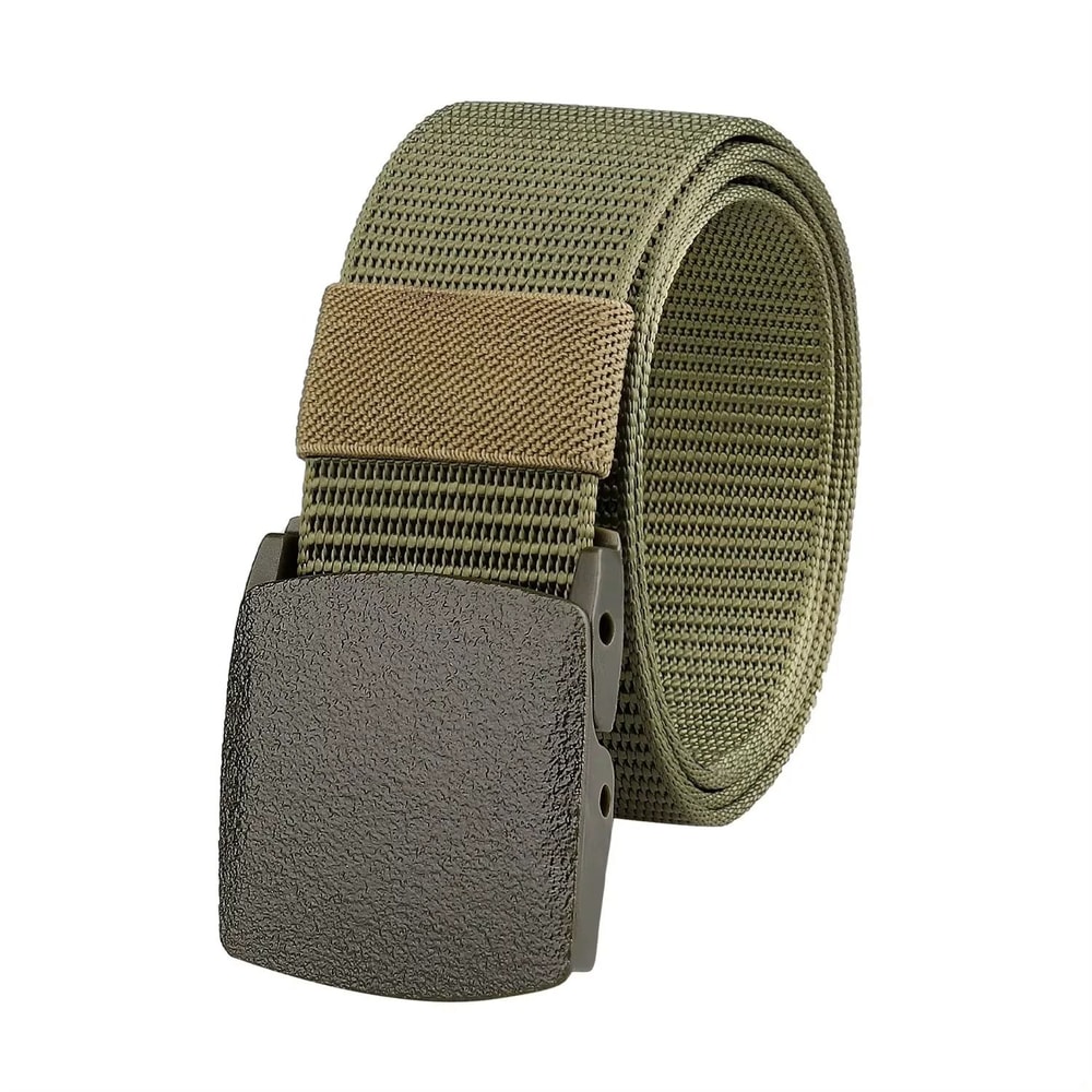 Nylon Tactical Belt With Plastic Buckle Lightweight Metal Free Canvas Belt 6