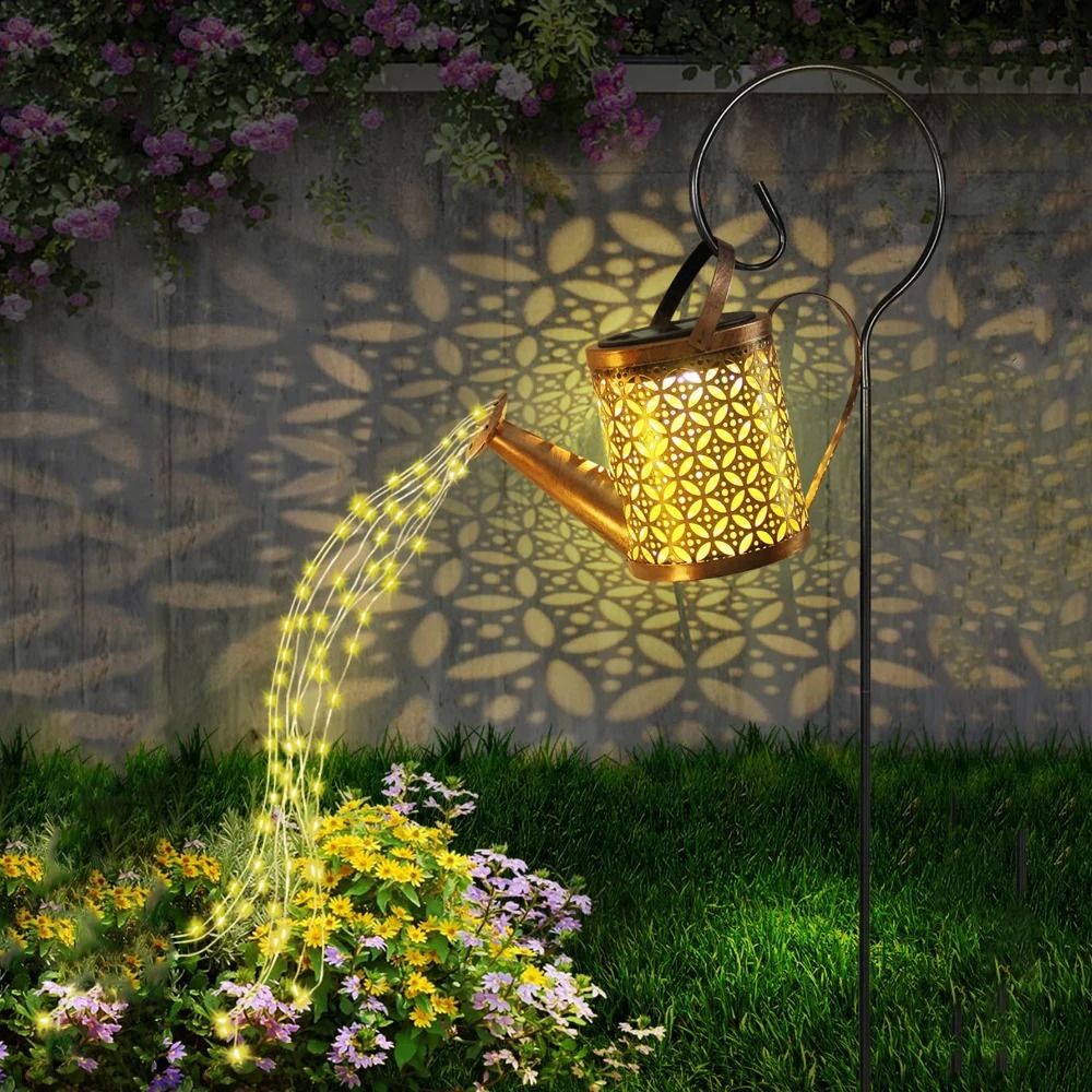 Iron Solar Lantern Outdoor Decorative Pathway Garden Light 12