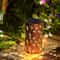 Iron Solar Lantern Outdoor Decorative Pathway Garden Light 18