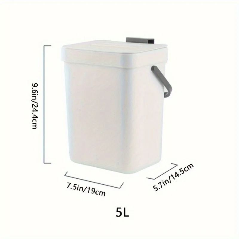 Space Saving Quiet Close Trash Can For Kitchen And Office 3