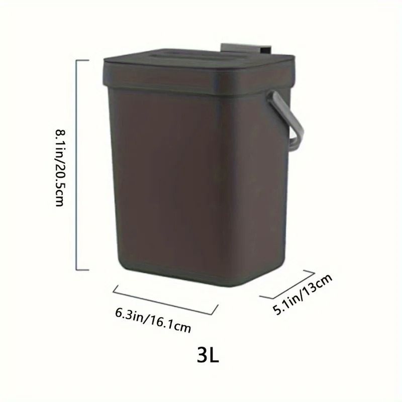 Space Saving Quiet Close Trash Can For Kitchen And Office 11