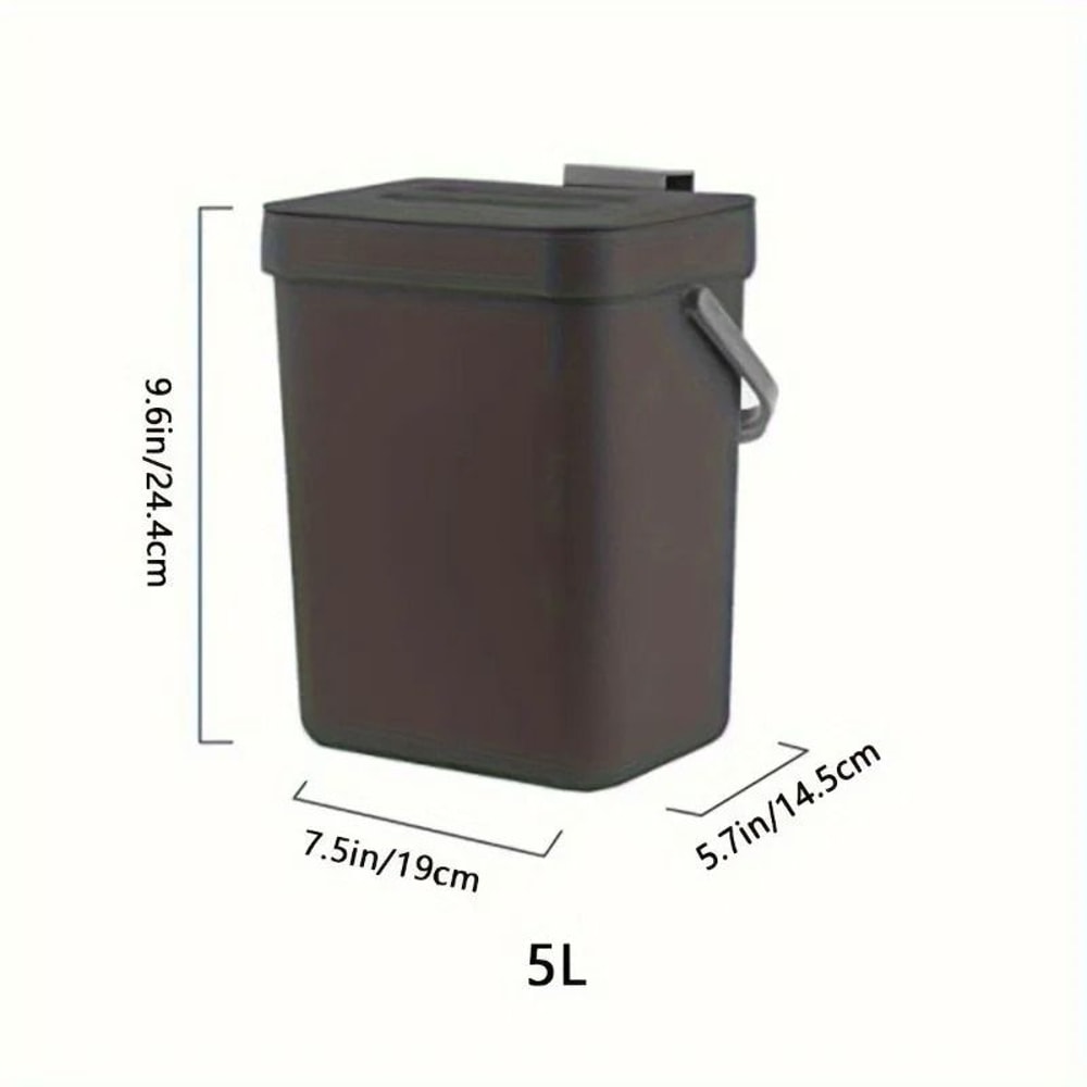 Space Saving Quiet Close Trash Can For Kitchen And Office 12