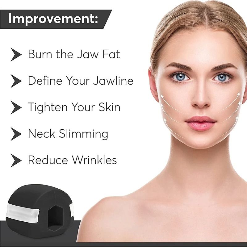 Silicone Jaw Exerciser Set For Jawline Training And Facial Muscle Strengthening 4