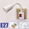 Direct Plug In E27 Lamp Holder With Switch For LED Bulbs And Table Lamps 0