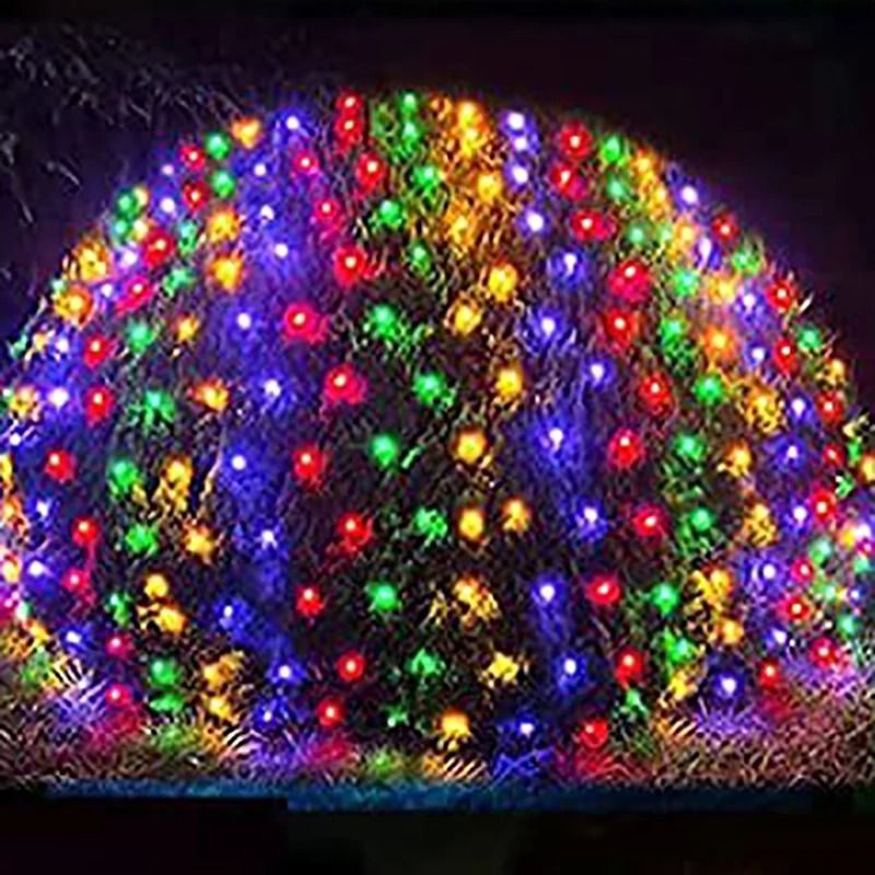 Halloween Purple LED Net Mesh Fairy Light Garland For Windows And Party Decorations 9