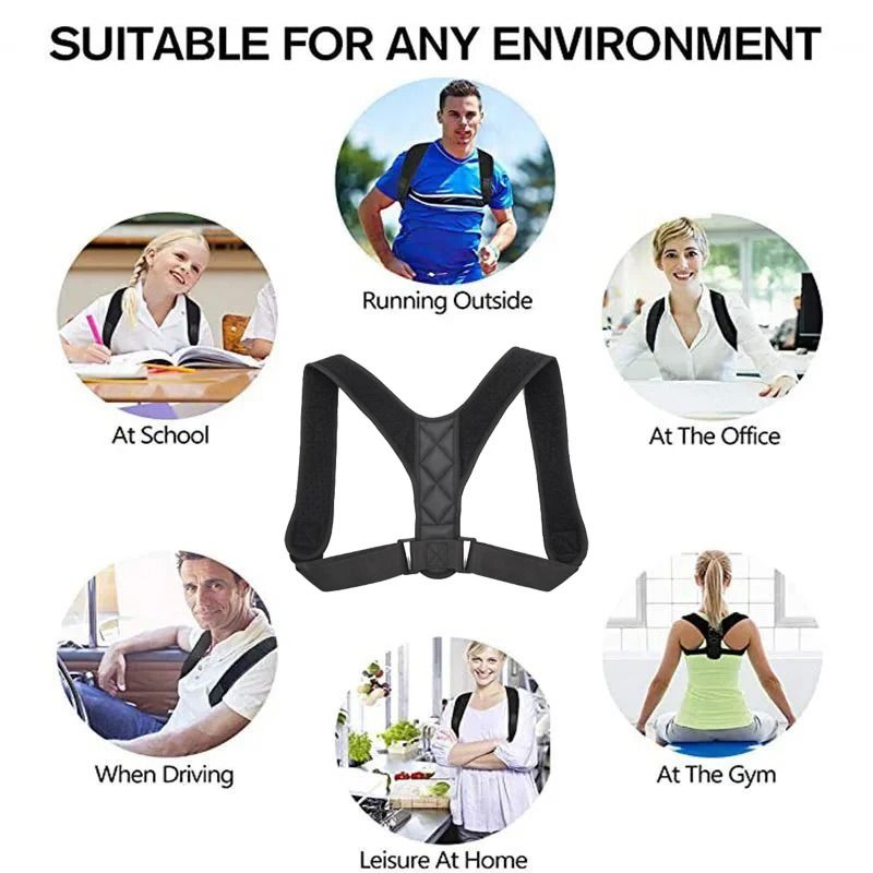 Back Posture Correction Belt For Men And Women With Adjustable Support Straps 4