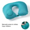Inflatable U Shaped Travel Pillow With Press Pump And Leak Proof Design 5