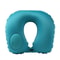 Inflatable U Shaped Travel Pillow With Press Pump And Leak Proof Design 7