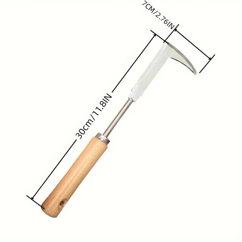Stainless Steel L Shaped Weeding Tool For Gardens Patios And Driveway Gaps 3